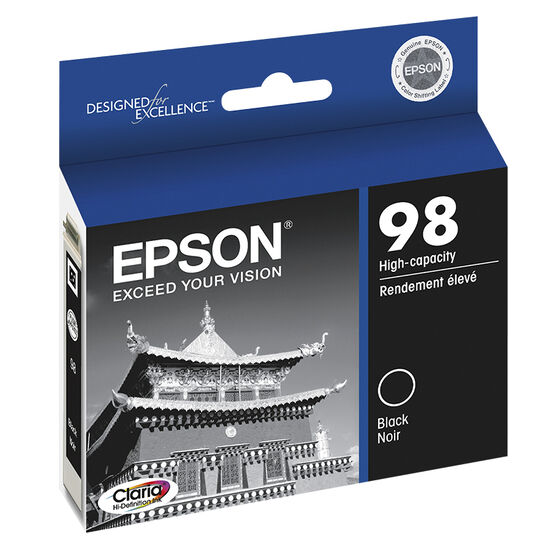 Epson 98 Claria Hi Definition Ink 98 High Capacity Ink Cartridge Black T098120 S London Drugs 8279