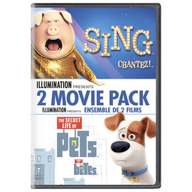 Illumination Presents: 2-Movie Pack (Sing / The Secret Life of Pets) - DVD