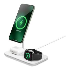 LOGiiX Stance 3-in-1 Mag Wireless Charging Stand + AC Power Adapter - White  - LGX-13356