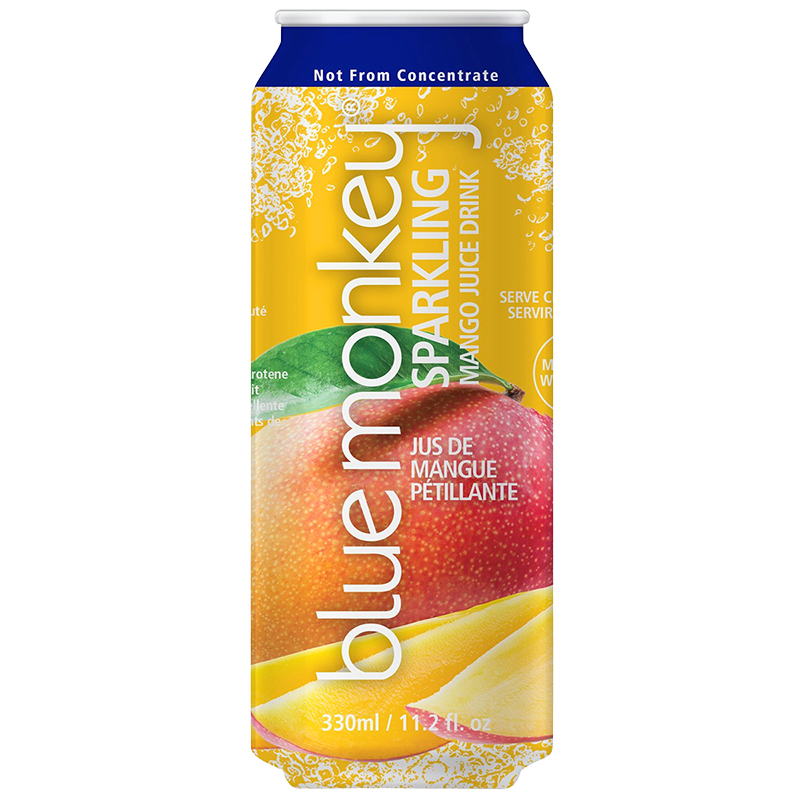 Blue Monkey Sparkling Juice Drink - Mango - 330ml