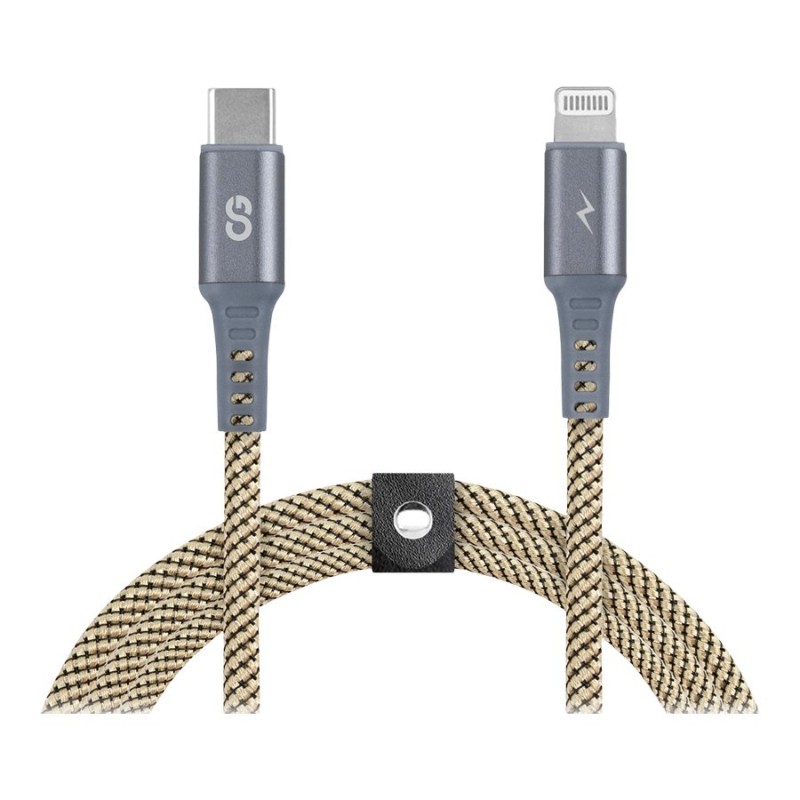 LOGiiX Piston Connect Braid USB-C to Lightning Cable - Starlight - 1.5m