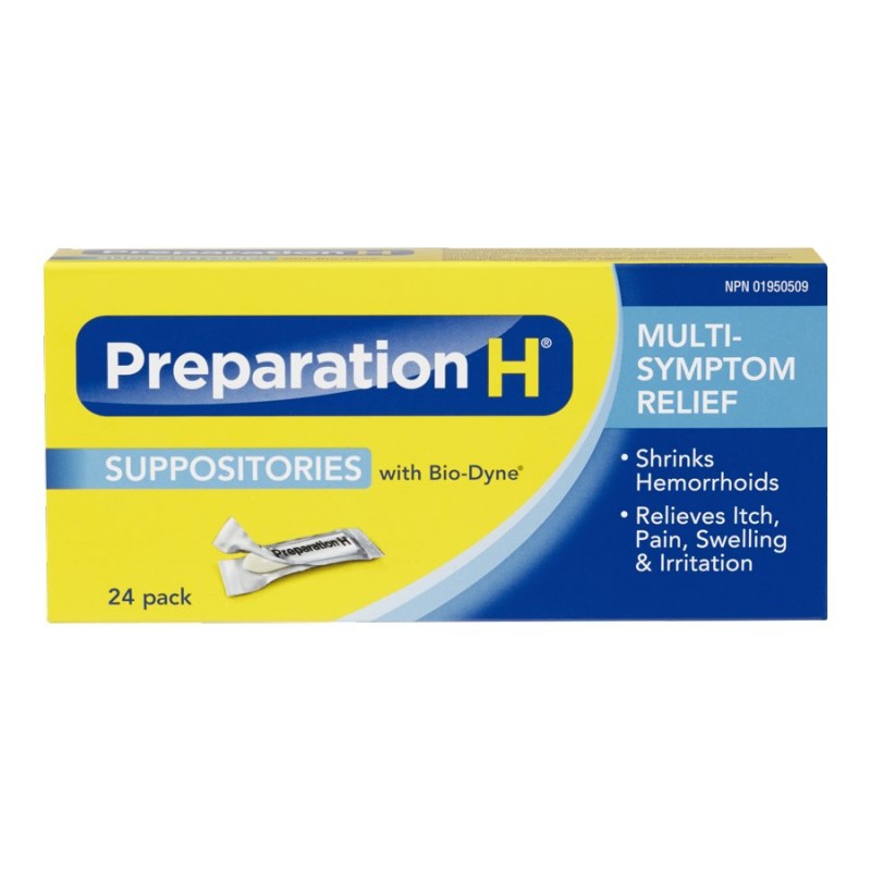 Preparation H Suppositories 24s London Drugs