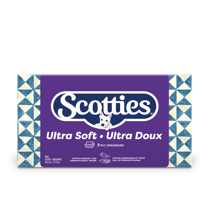 Scotties 3-Ply Ultra Soft Facial Tissues - 104s