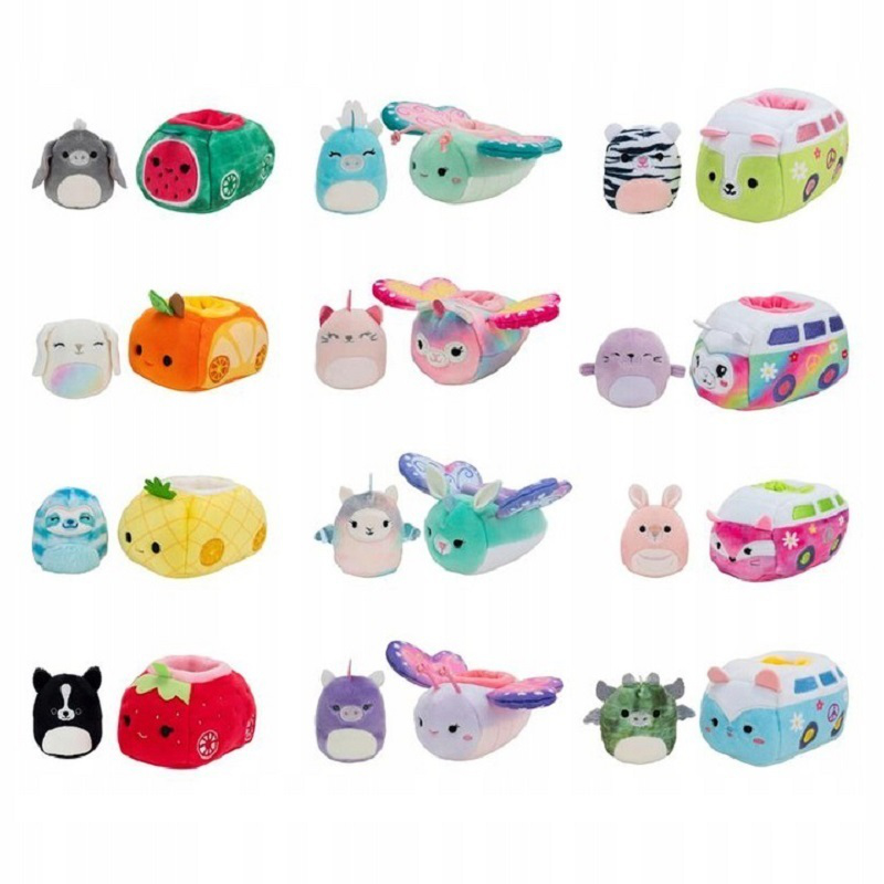 Squishville Squishmallows in a Plush Vehicle - Assorted - 2 Inch - 4 x 4.5 x 3 Inch