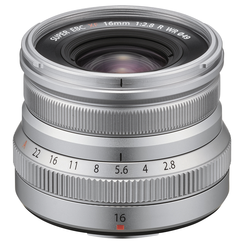 Fujifilm Fujinon XF 16mm F2.8 R WR Lens - Silver - 600020776