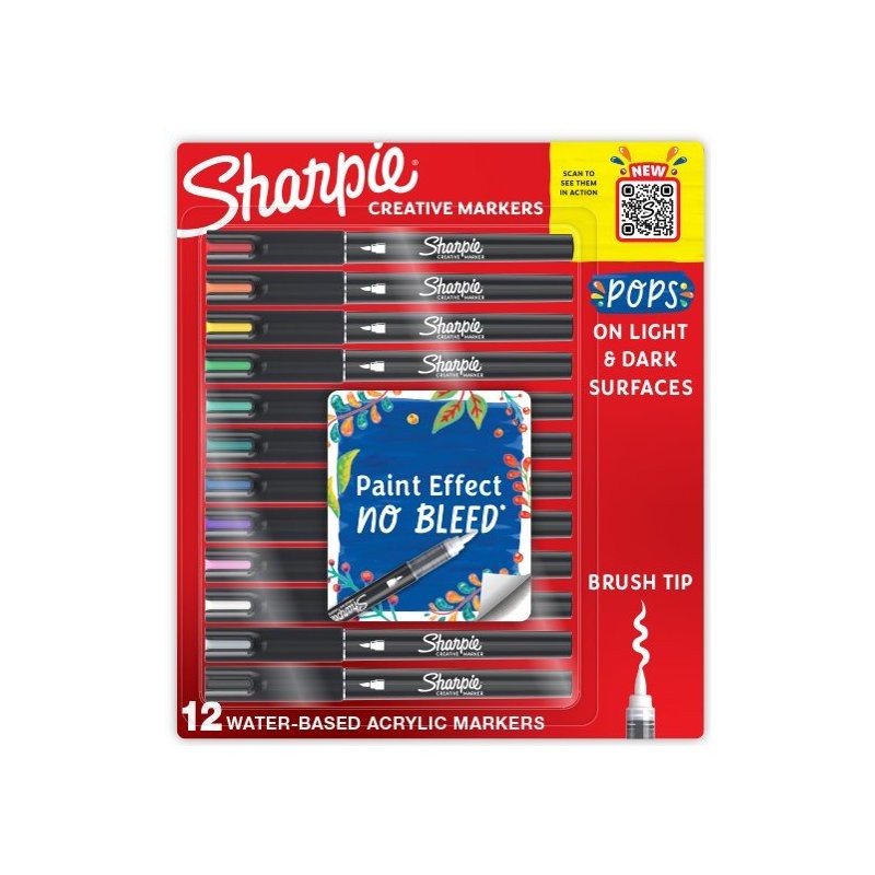 Sharpie Creative Brush Pen Set - Assorted - 12 piece
