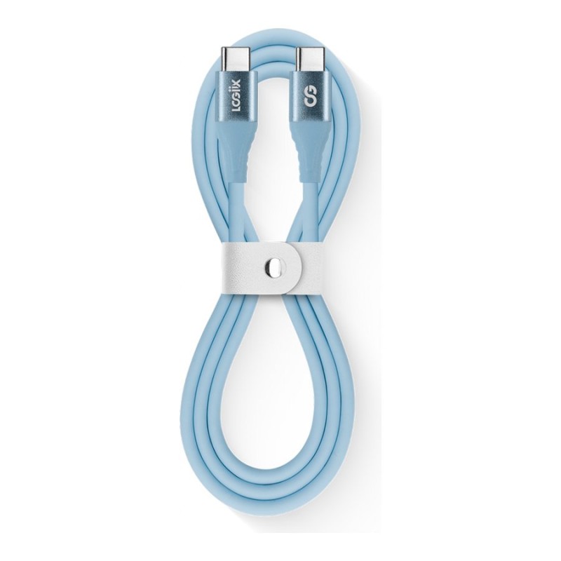 LOGiiX Vibrance USB-C to USB-C Cable - Blue - 1m