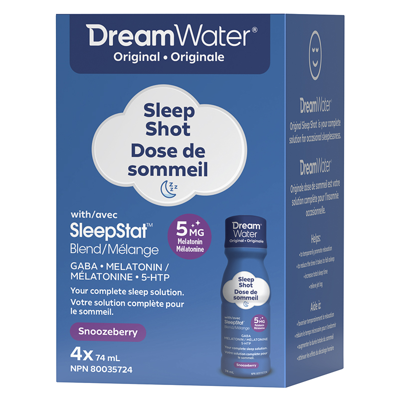 Dream Water Sleep Naturally - Snoozeberry - 4 pack | London Drugs