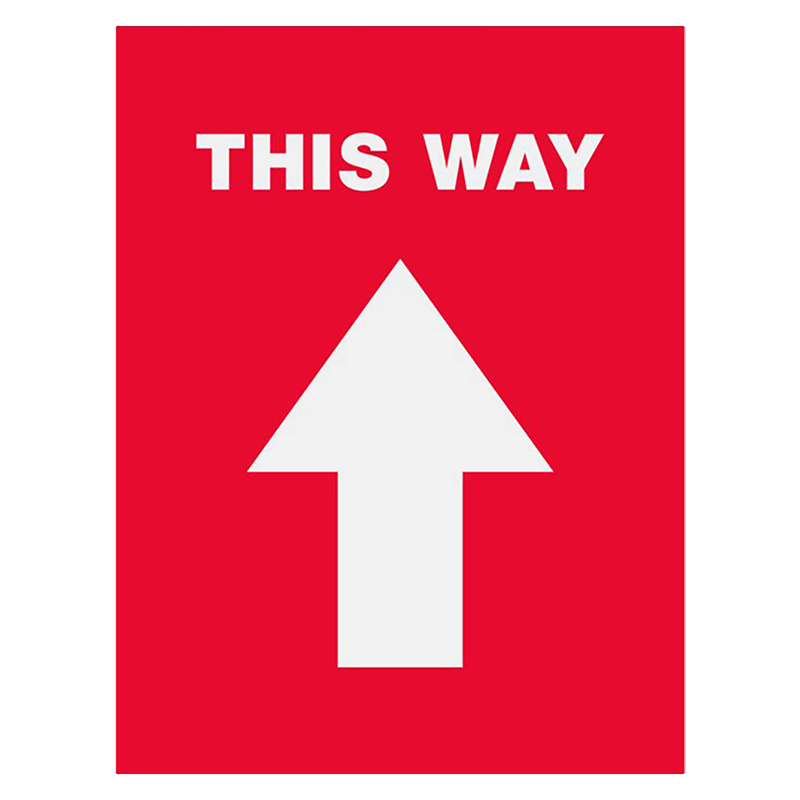 Avery Self-Adhesive Vinyl Sign - This Way Arrow - 216 x 279mm/5pk