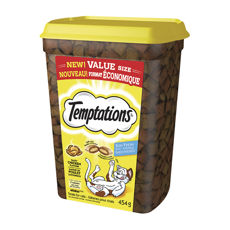Whiskas Temptations Cat Treats - Tasty Chicken - 454g