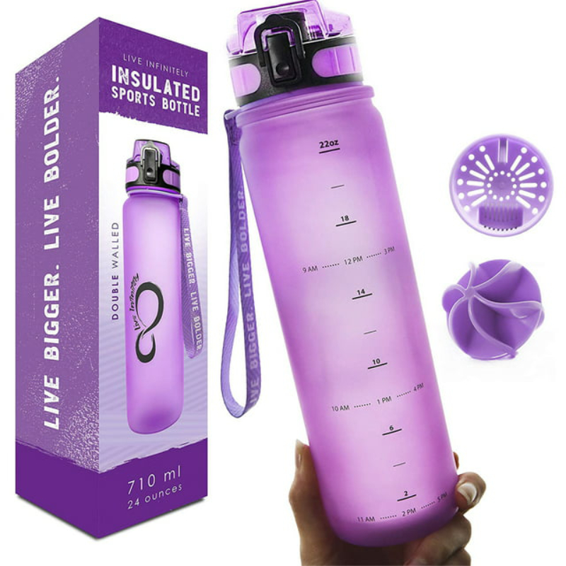 Live Infinitely Timed Insulated Water Bottle