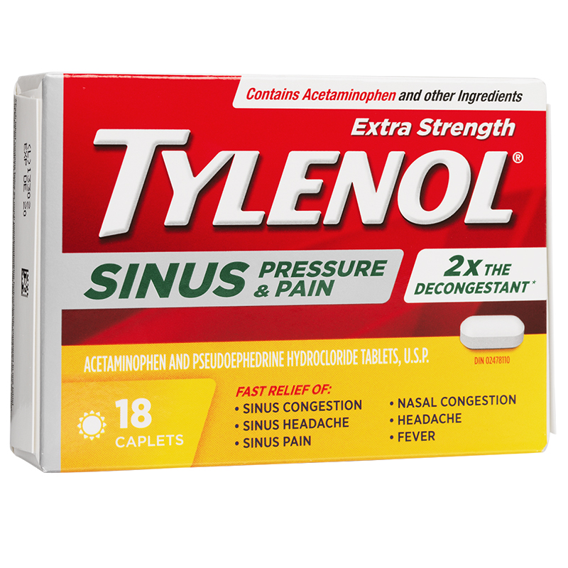Tylenol* Sinus Pressure and Pain - 18s� �