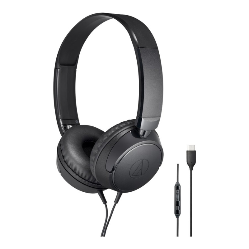 Audio-Technica ATH-S120C USB Type-C Headphones - Black - ATH-S120C-BK