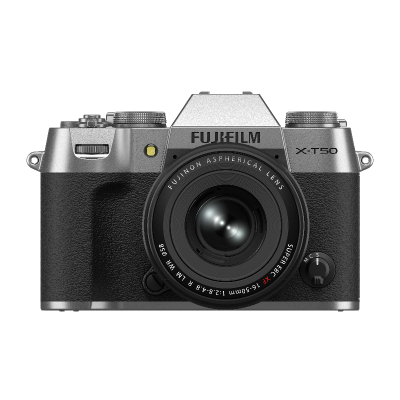 Fujifilm X Series X-T50 Mirrorless Digital Camera with XF 16-50mm R LM WR Lens - Silver - 600024064