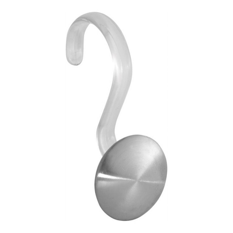 iDesign Forma Maxi Shower Curtain Hook - Brushed Stainless Steel - 12's