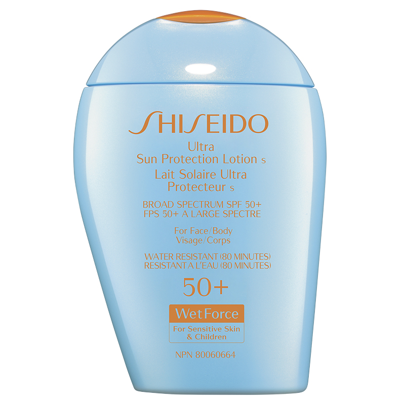 Shiseido Ultra Sun Protection Lotion SPF 50+ WetForce for Sensitive Skin and Children - 100ml