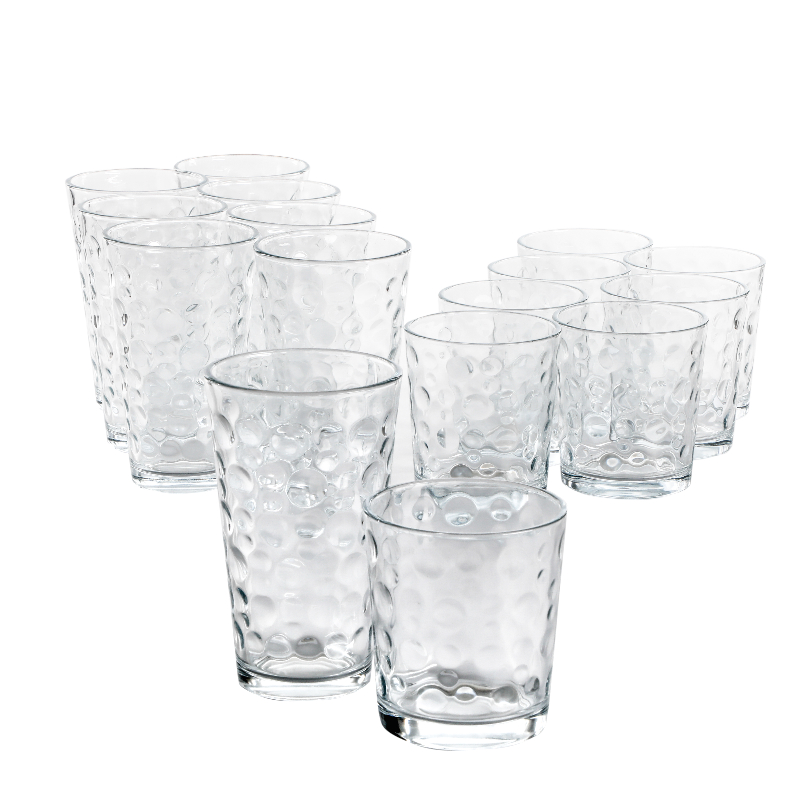 Gibson Home Glassware Bubbles Set - 16pce