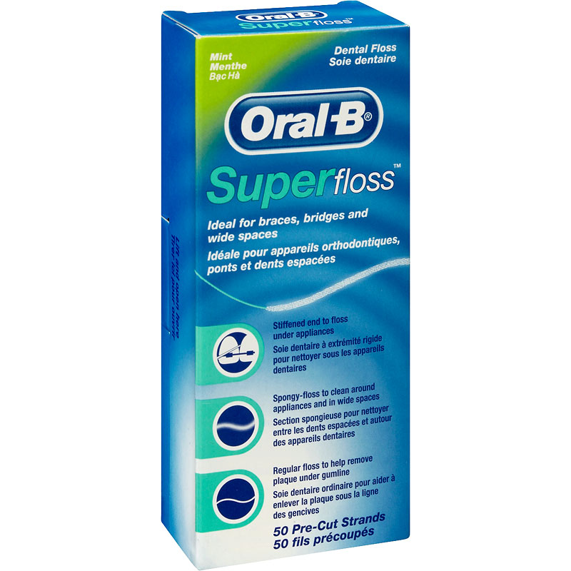 Oral B Superfloss Dental Floss Mint 50s London Drugs