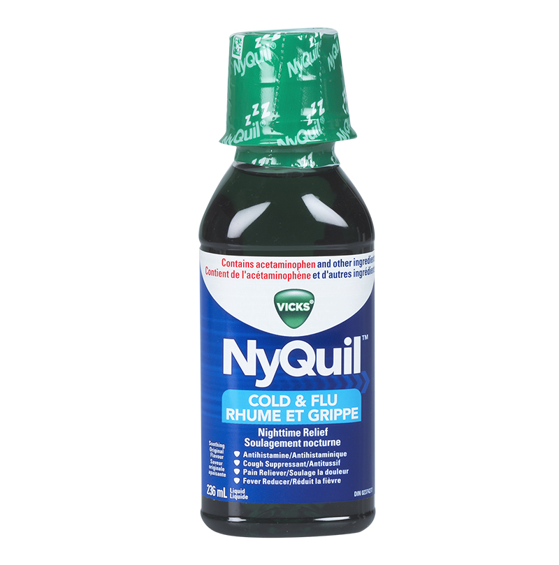 Vicks Nyquil Liquid for Cold and Flu - Original - 236ml ...