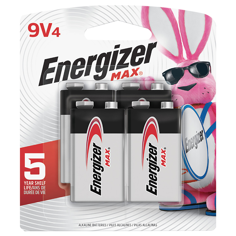 Energizer 9V Battery - 4 pack