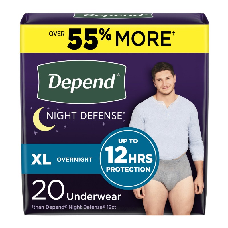Extra Large Overnight Depends - Night Defense Incontinence