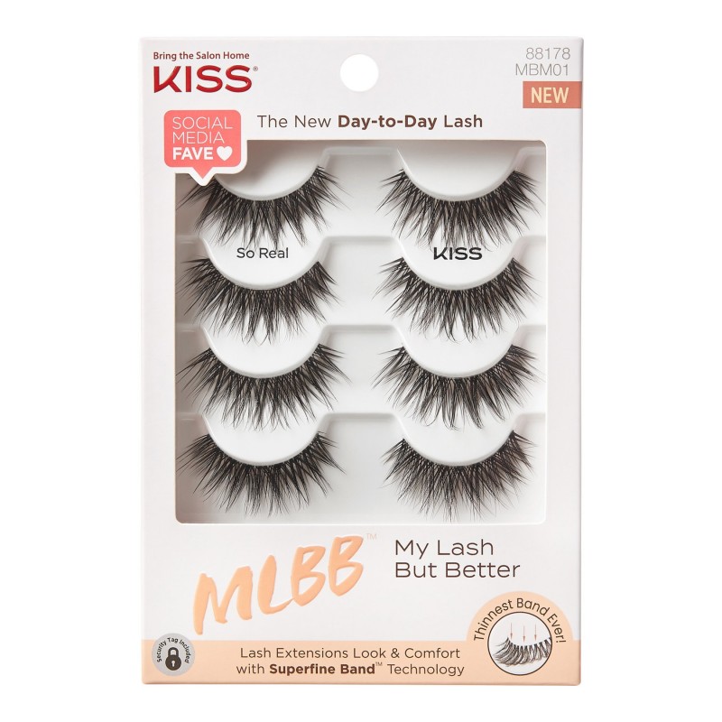 KISS My Lash But Better So Real Day-to-Day Lashes - 4 pairs
