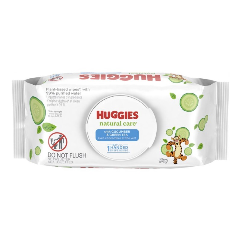 Huggies Refreshing Clean Wipes Cucumber & Green Tea 56's London Drugs