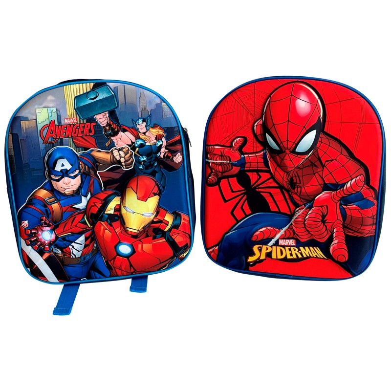 Marvel Kids Backpack - Spider-Man/Avengers - 31X26X2cm