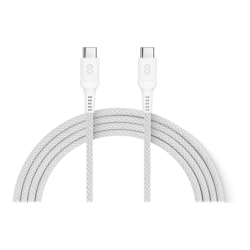 LOGiiX VIBRANCE Connect USB-C to USB-C Cable - Silver - 1.5m