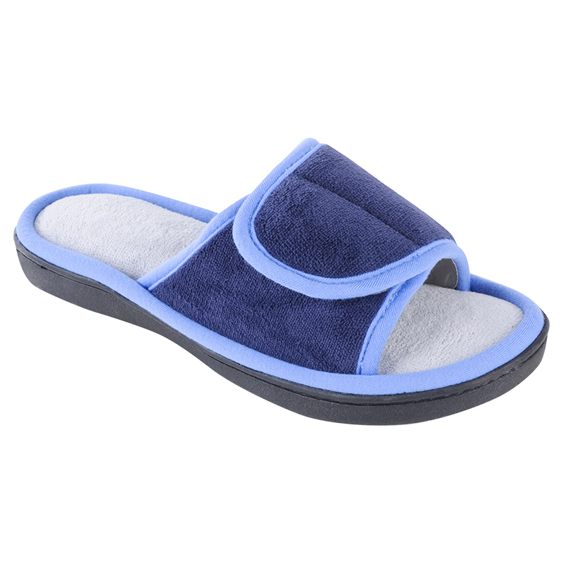 Isotoner Women s Microterry Adjustable Slide  Slipper  