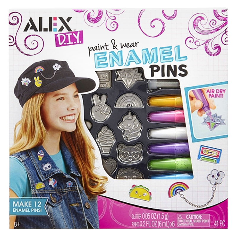 Alex DIY Paint and Wear Enamel Pins | London Drugs