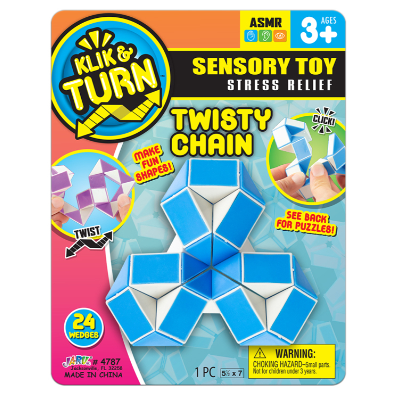Klik and Turn Twisty Chain Sensory Toy - Assorted