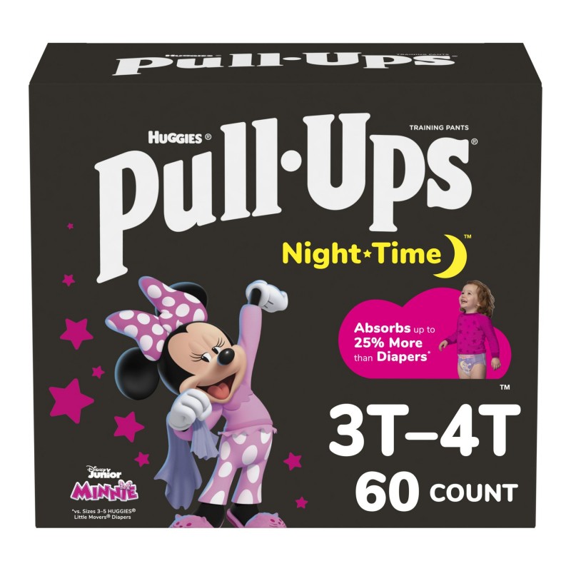 HUGGIES PULL-UPS GIRLS 3T-4T 60'S/NIGHT