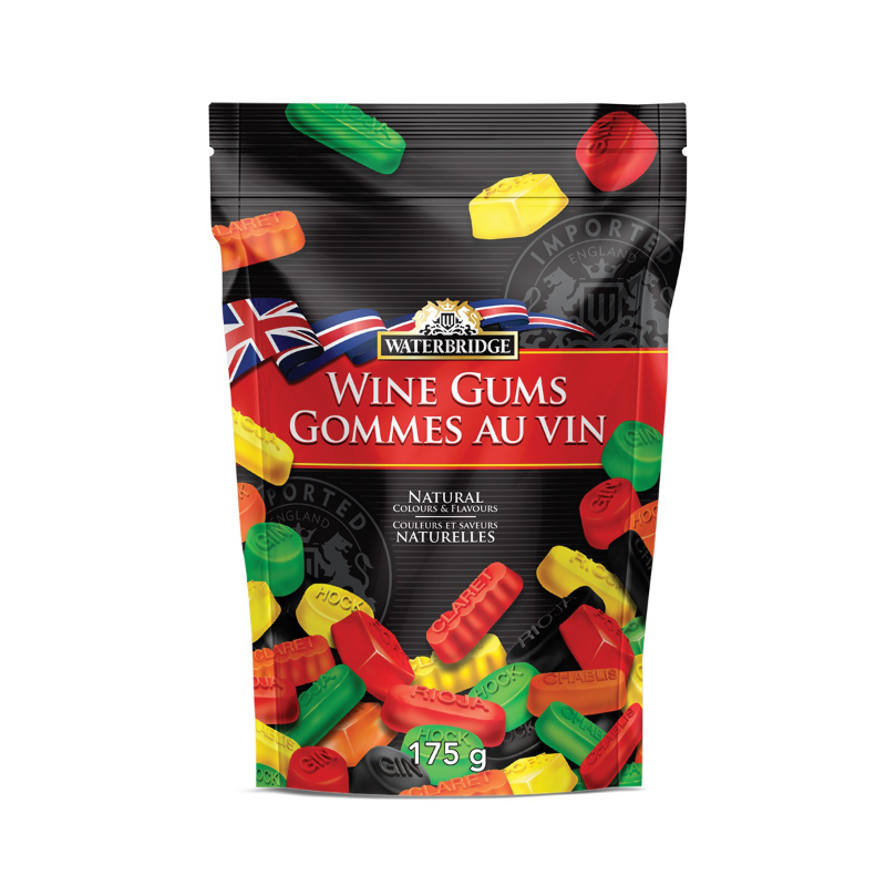 Waterbridge Wine Gums - Natural Colours & Flavours - 175g