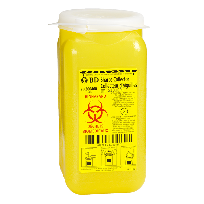 BD Sharps Needle Disposal Container 1.4 L London Drugs