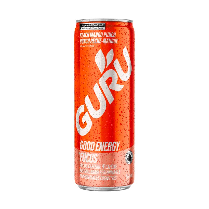GURU Organic Good Energy Drink - Peach Mango Punch - 355ml