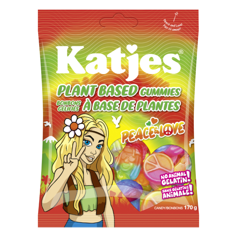 Katjes Peace and Love Candy - Plant Based Gummies - 170g