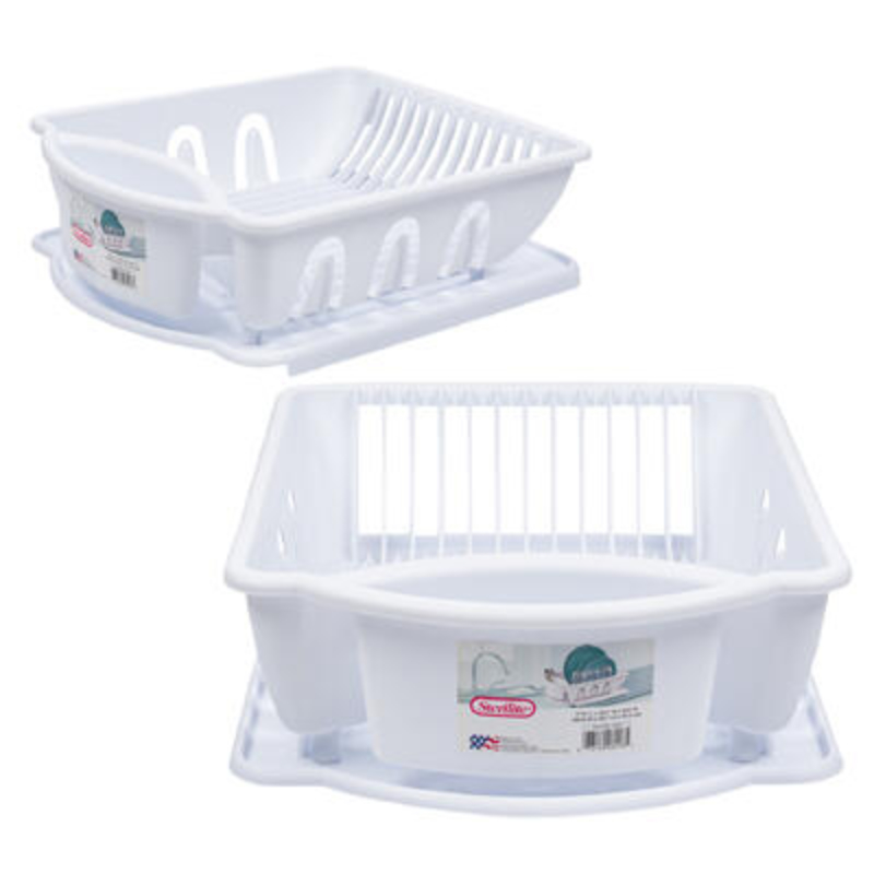 Sterilite Sink Set - White - 2 piece