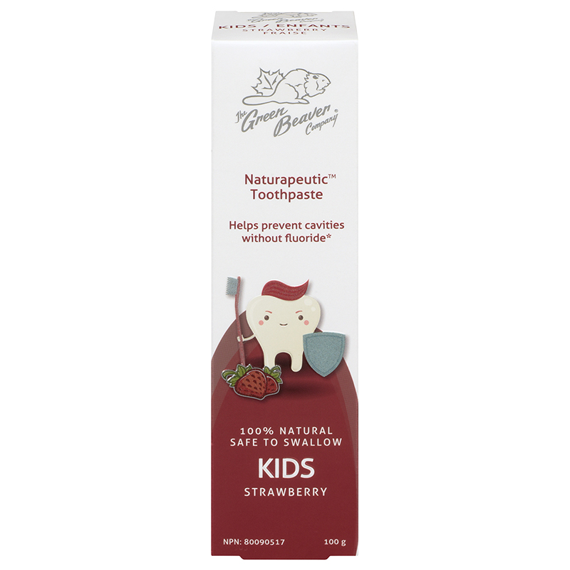 The Green Beaver Company Naturapeutic Toothpaste Kids - Strawberry - 100g