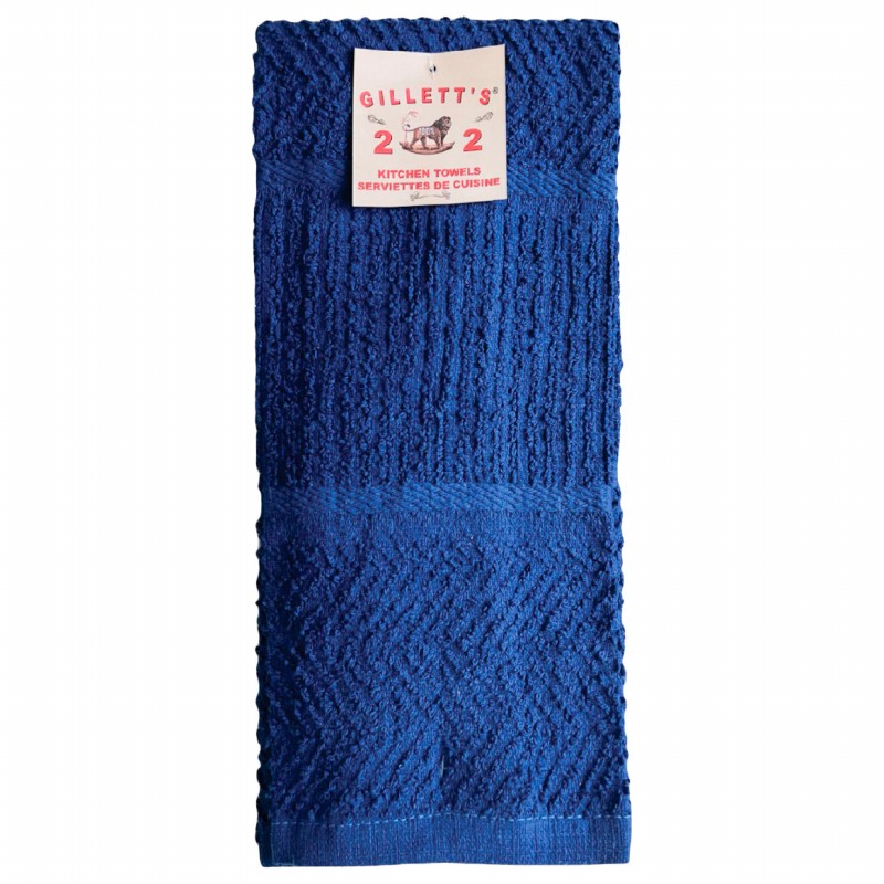Gillett's Terry Towel - Blue - 2 pack