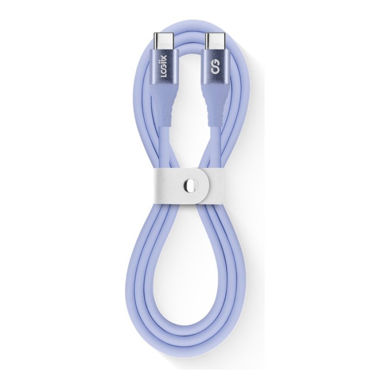 LOGiiX Vibrance USB-C to USB-C Cable - Lavender - 1m