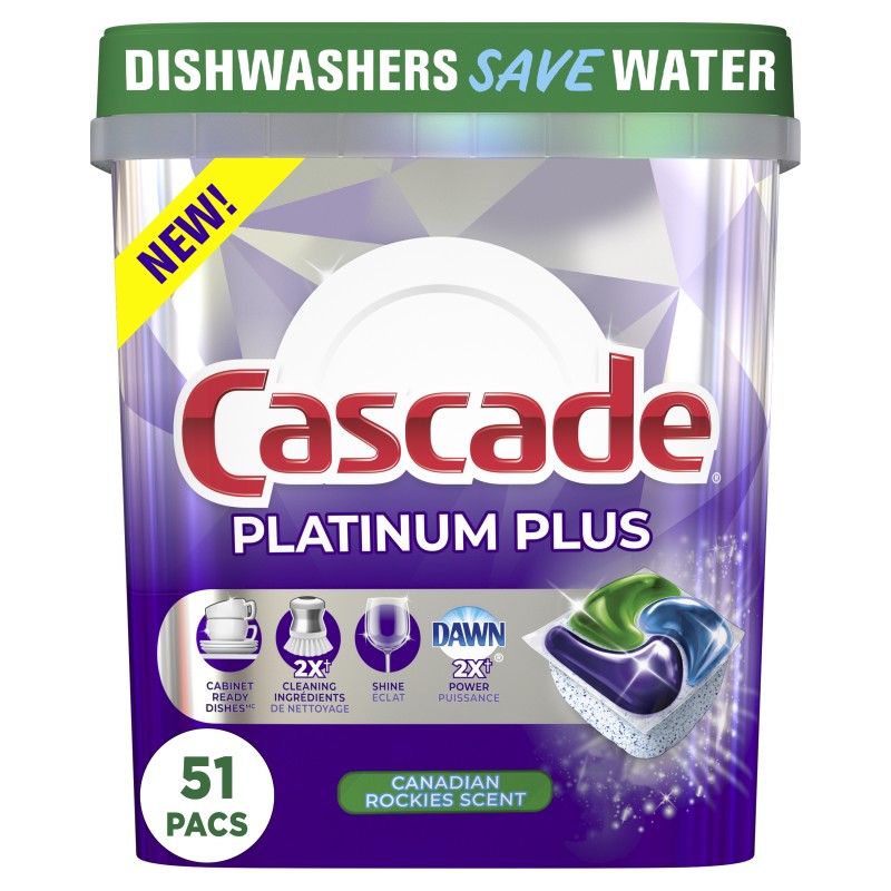 Cascade Platinum Plus Dishwasher Detergent - XL - 51s