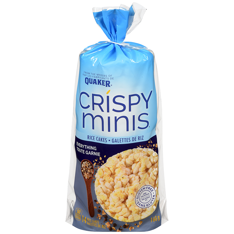 Quaker Crispy Minis Rice Cakes - Everything - 168g