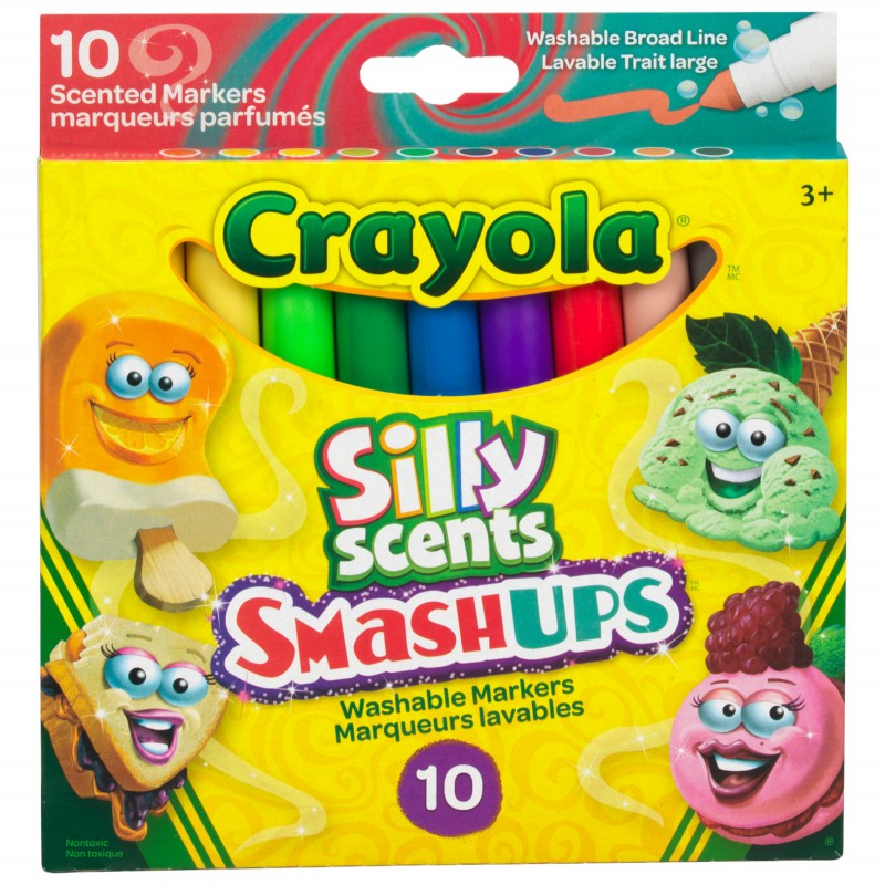 Crayola Silly Scents Smash UPs Washable Markers - 10pce