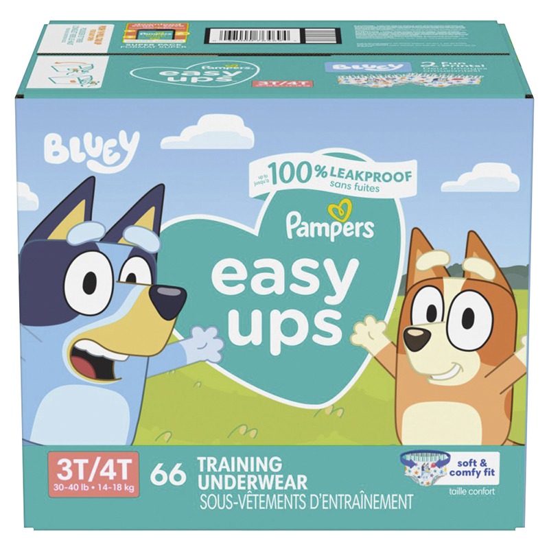 Pampers Easy Ups Training Underwear, 3T-4T (30-40 lb), Dora the
