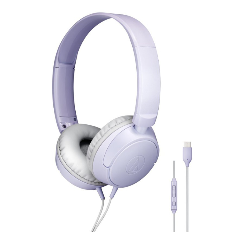 Audio-Technica ATH-S120C USB Type-C Headphones - Light Violet - ATH-S120C-LV