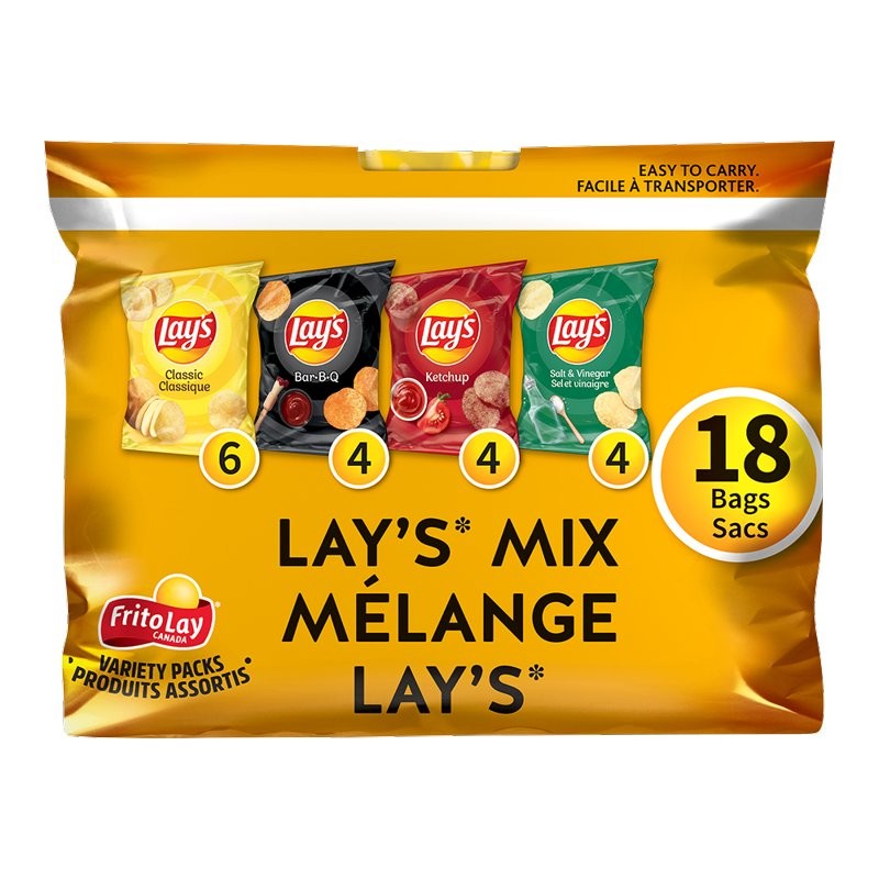 Frito-Lay Lay's Mix Variety Pack - 504g - 18's