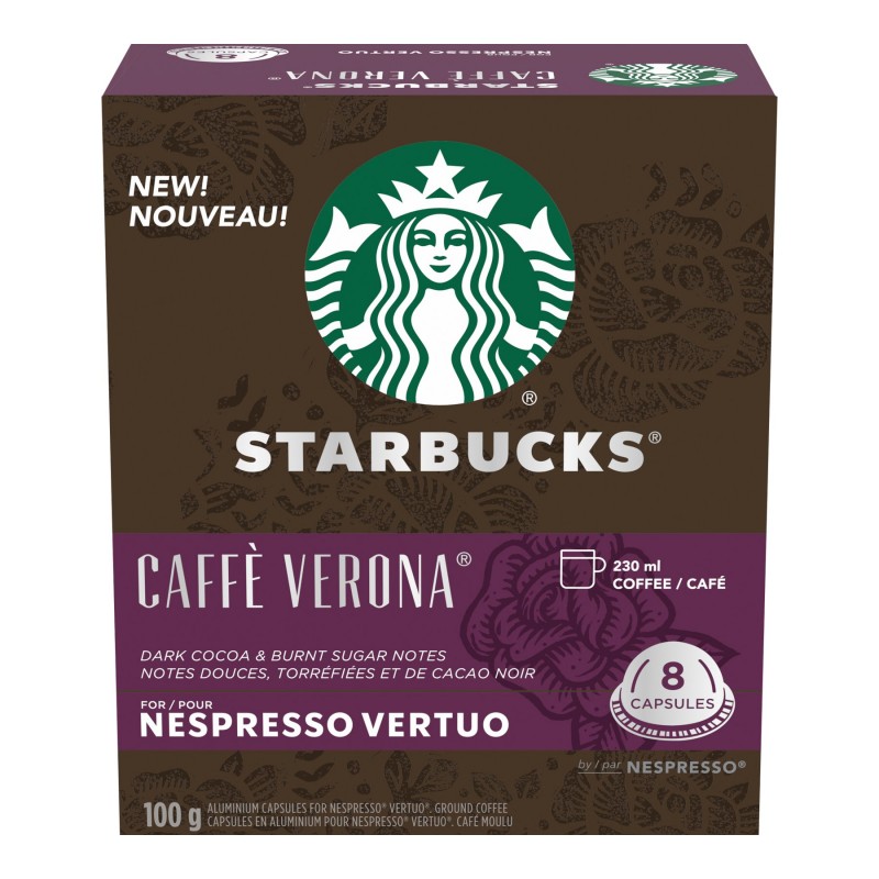 Starbucks Vertuo Coffee Capsules Cafe Verona 8's