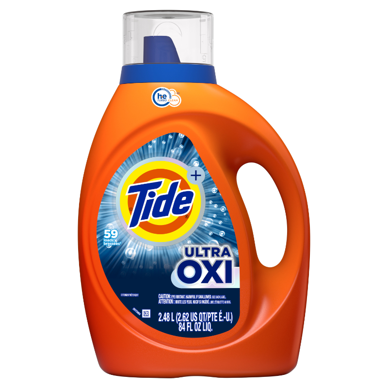 Tide Liquid Laundry Detergent - Ultra Oxi - 2.48L / 59 loads