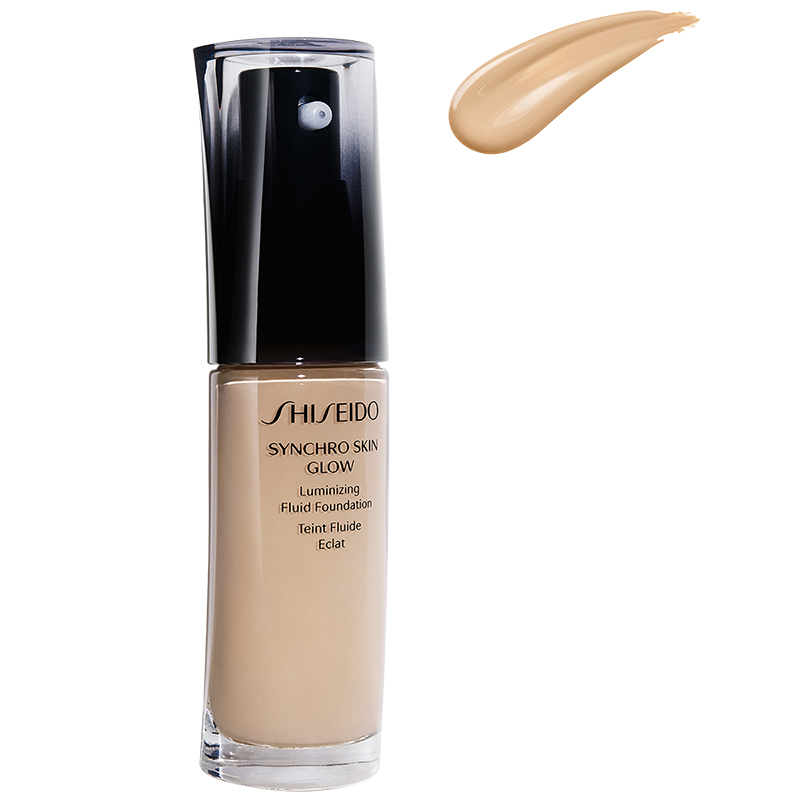 Shiseido Synchro Skin Glow Luminizing Fluid Foundation Golden 2